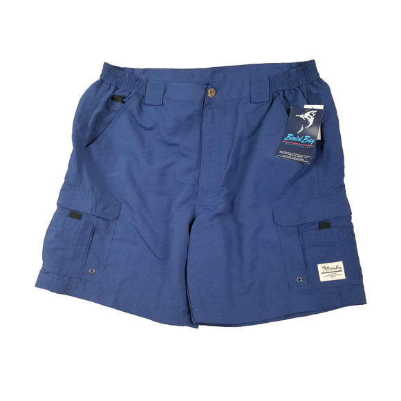 Bimini Bay Outfitters Cargo Shorts Mens 40 Nylon Outdoor Fishing Pockets New - Picture 1 of 16